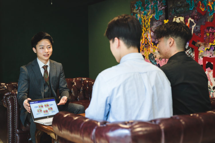 メンズ脱毛サロンのカウンセリングの様子